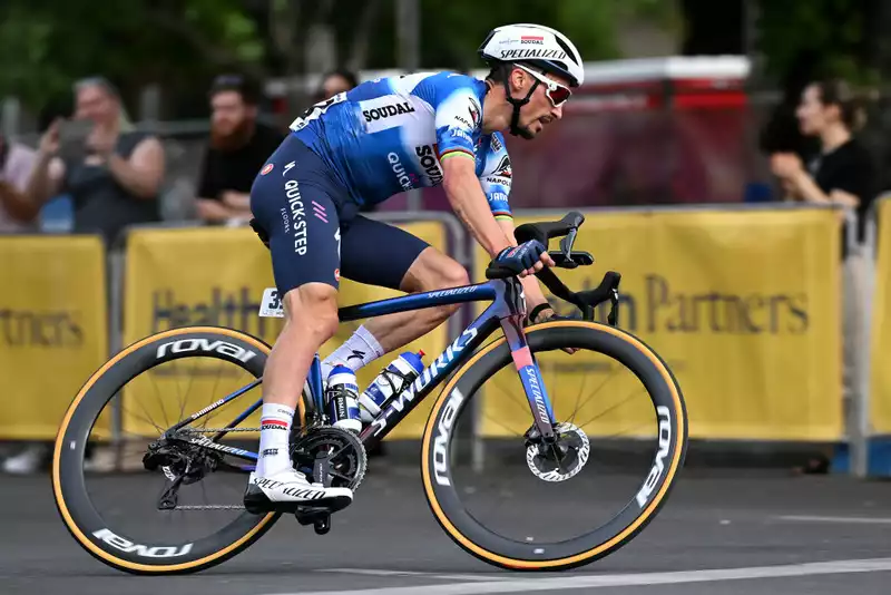 Julian Alaphilippe off to a good start on Tour Down Under.